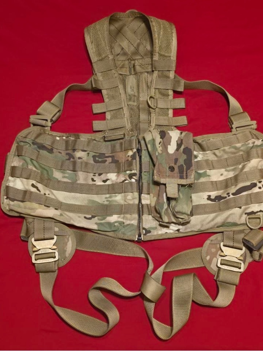 Genuine US Army Multicam Air Warrior PSGC Survival Vest with OCP Radio Pouch
